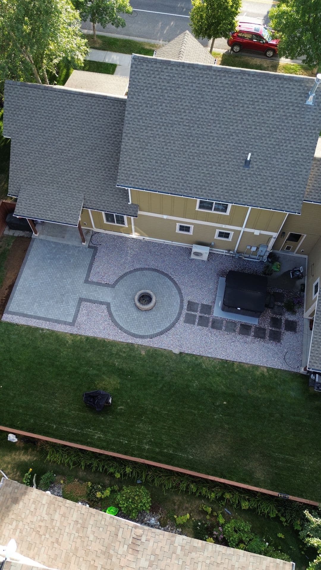 Gallery photos for Stunning Belgard Paver Patio with Fire Pit: Image #1